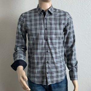 John Varvatos Luxe long sleeve button front shirt